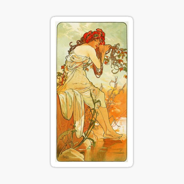 Aperçu de l'œuvre Alphonse Mucha - Été créée et vendue par irinatsy.
