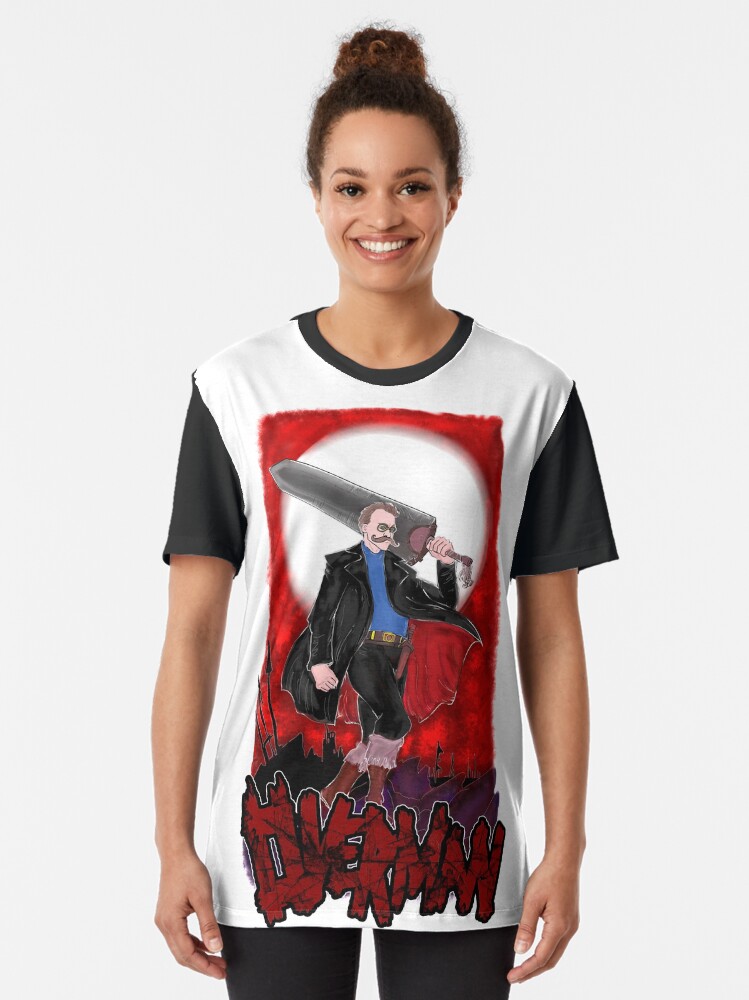 Alternate view of Overman: Nietzsche Graphic T-Shirt