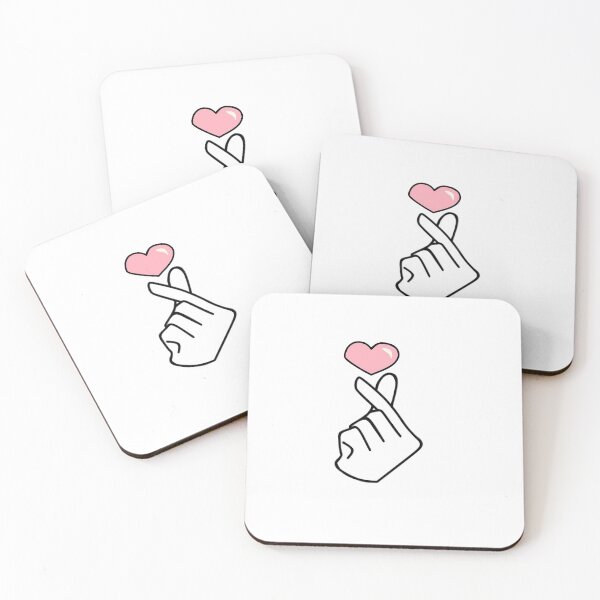 Item preview, Kpop Korean Finger Heart  designed and sold by NoonaStudio.