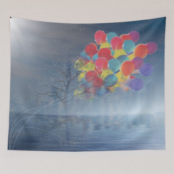 Item preview, Balloons in sky designed and sold by MiraiHaven.