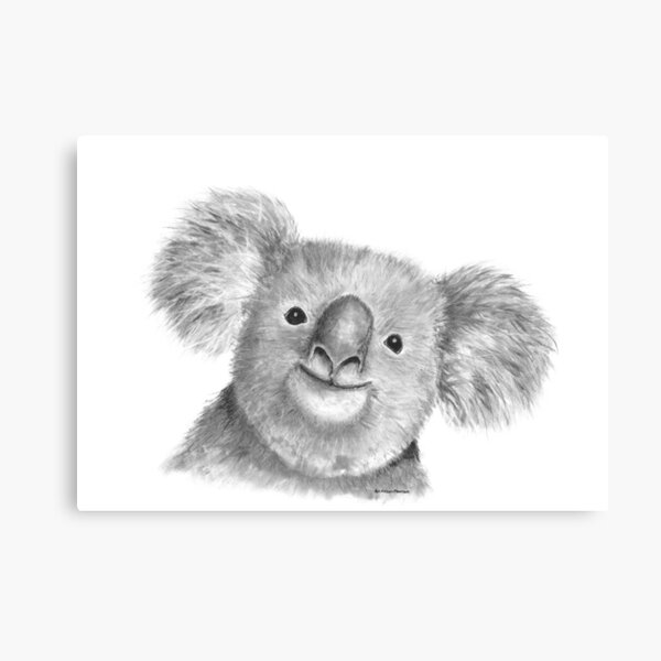 Cute painted koala Canvas Print for Sale by Ilze Lucero