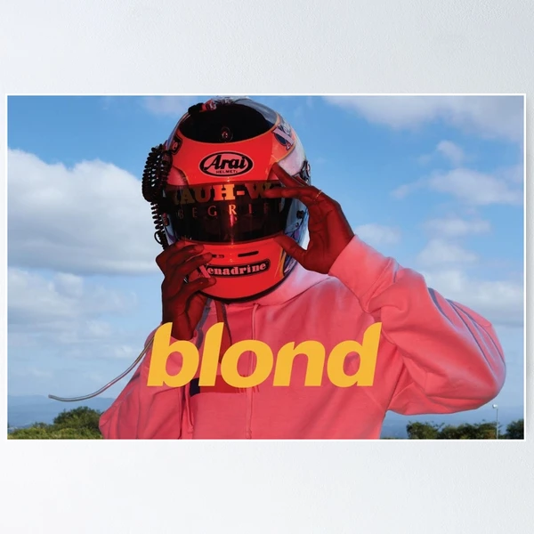 Frank Ocean Blonde Helmet | Poster