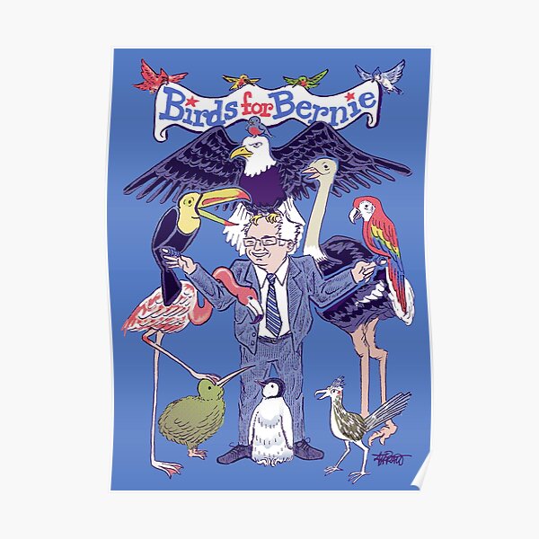 Bird Bernie Sanders Posters Redbubble