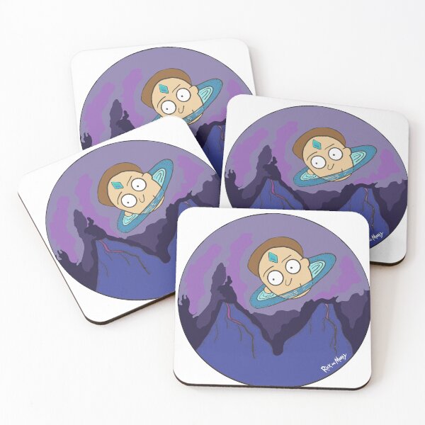 Morty's Death Crystal Space Adventure Coasters (Set of 4)
