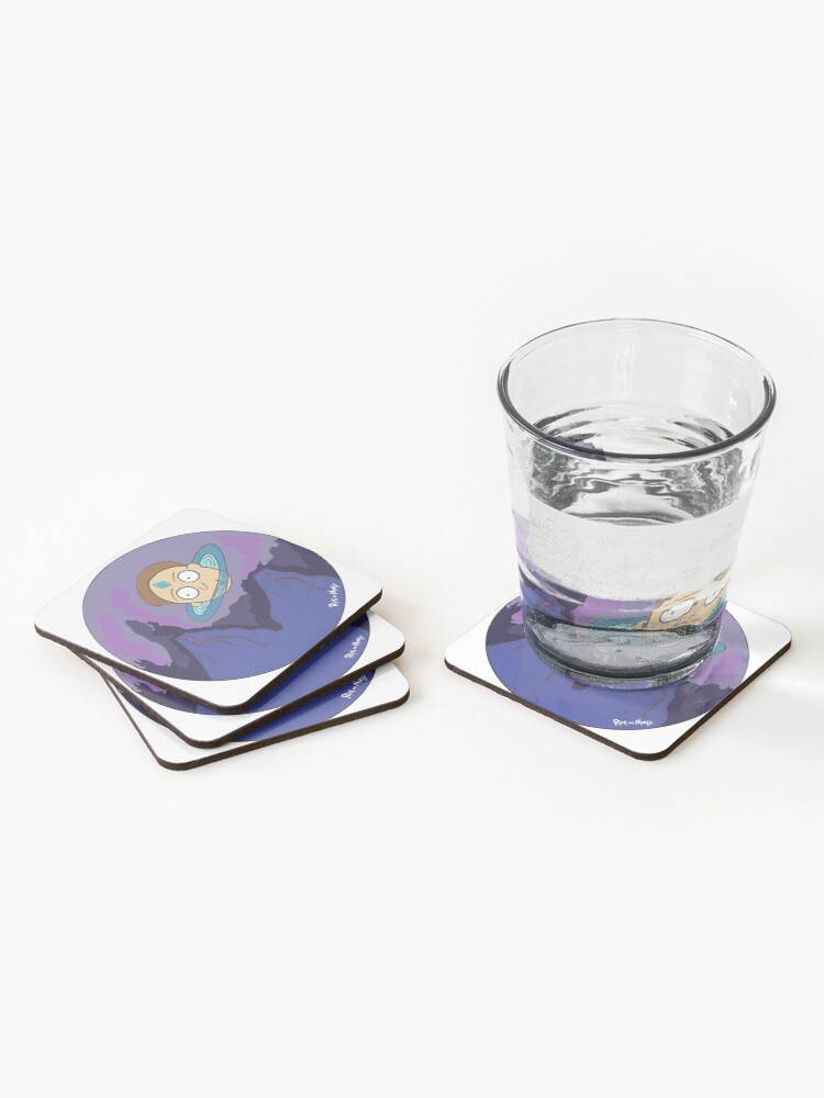 Alternate view of Morty's Death Crystal Space Adventure Coasters (Set of 4)