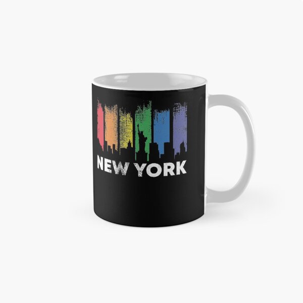 Item preview, New York Skyline LGBT Pride Rainbow designed and sold by zeno27.