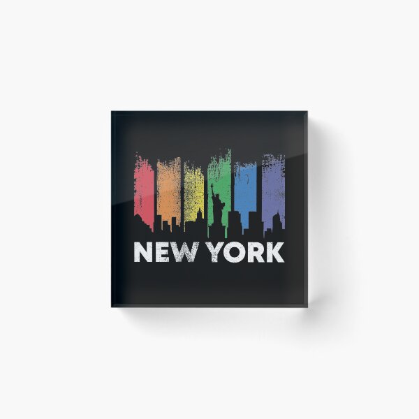 Item preview, New York Skyline LGBT Pride Rainbow designed and sold by zeno27.