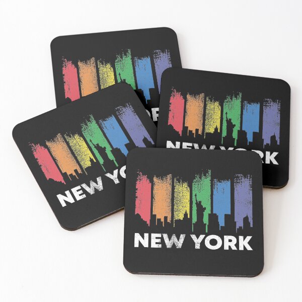 Item preview, New York Skyline LGBT Pride Rainbow designed and sold by zeno27.