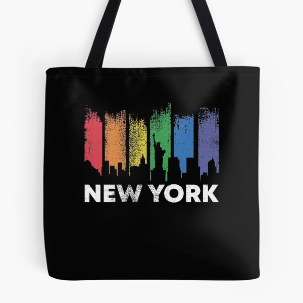 Item preview, New York Skyline LGBT Pride Rainbow designed and sold by zeno27.