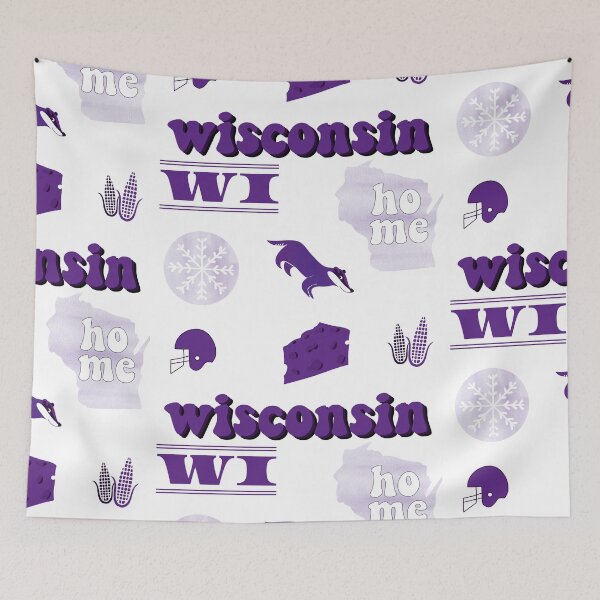 Item preview, Purple Watercolor Wisconsin US State Pack designed and sold by The-Goods.