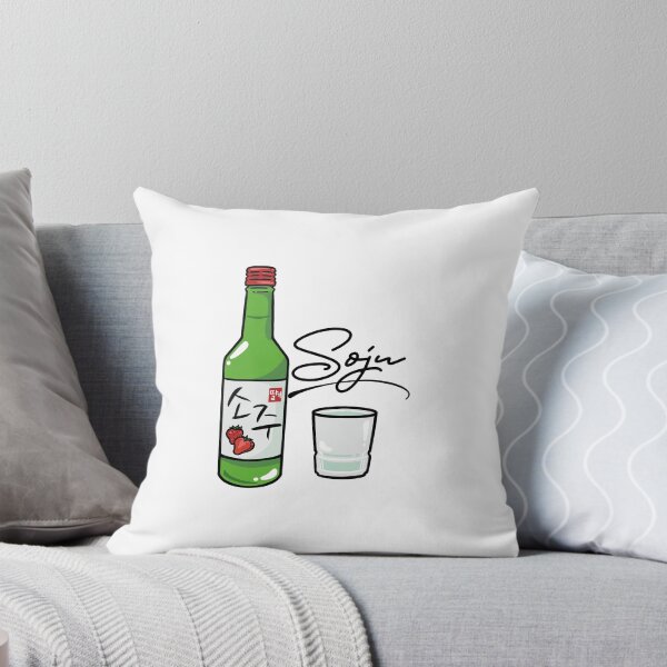 Item preview, Soju bottle with glass and writing designed and sold by JonConDesign.