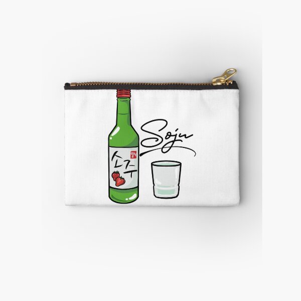 Item preview, Soju bottle with glass and writing designed and sold by JonConDesign.