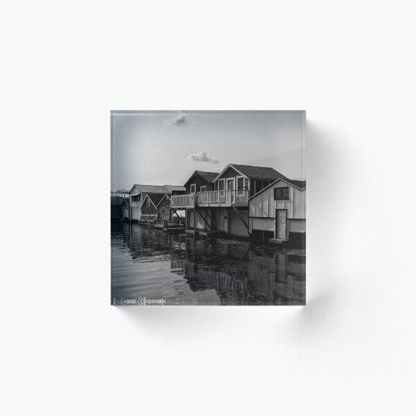 Boat Houses - Canandaigua, NY USA Acrylic Block