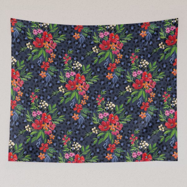 Item preview, Super-saturated Leopard Print Floral designed and sold by micklyn.