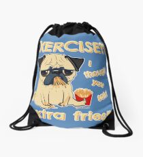 Mops mit Extra Fries Turnbeutel