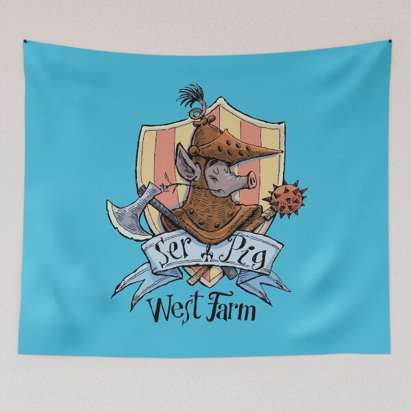 Item preview, Knight  Pig West Farm amble designed and sold by duxpavlic.