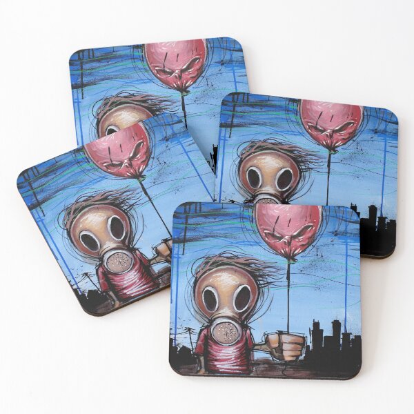 Item preview, "Toxic Kid" Gas Mask Painting Low Brow Art designed and sold by BasicLee.