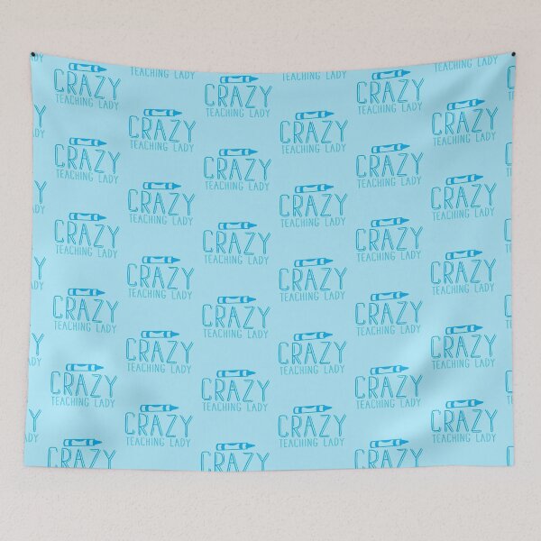 Item preview, Crazy TEACHING LADY crayon  (Funny teaching design) designed and sold by jazzydevil.