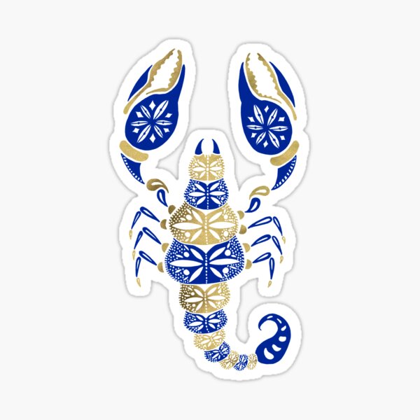 Item preview, Scorpion – Navy & Gold designed and sold by Cat Coquillette.