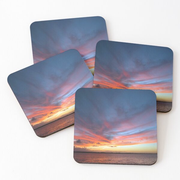 Item preview, Tropical Sunset Sea Seascape Red Clouds designed and sold by worldways.