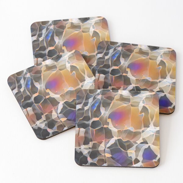 Item preview, The River Rocks At Belle Isle: Abstract print of light underwater  designed and sold by tenderlovingart.