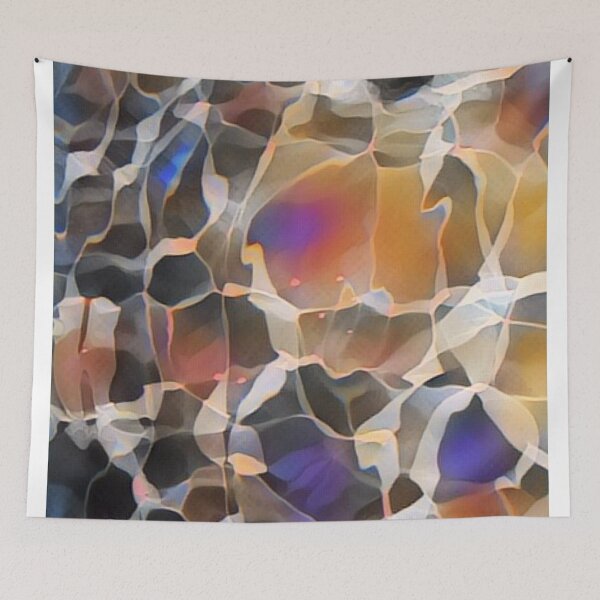 Item preview, The River Rocks At Belle Isle: Abstract print of light underwater  designed and sold by tenderlovingart.