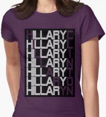 hillary clinton textual Women's Fitted T-Shirt