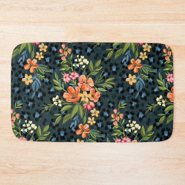Item preview, Apricot Maximalist Leopard Print Floral designed and sold by micklyn.