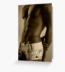 Swimmer's Build Greeting Card