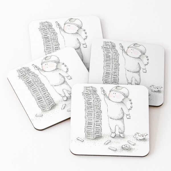 Item preview,  BUILD | Inktober illustration designed and sold by alisonsadler.
