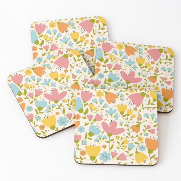 Item preview, Beautiful retro flowers designed and sold by Beautiful Art Designs.