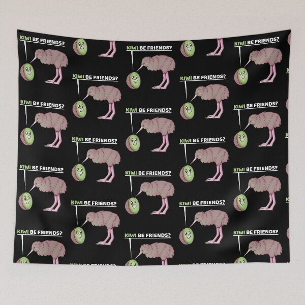 Item preview, Kiwi Be Friends? Funny Kiwi Fruit New Zealand Bird Pun designed and sold by fatamyfan1.