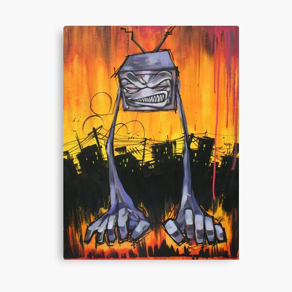Slum TV Canvas Print