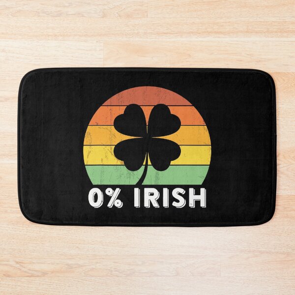Item preview, Sunset Retro Saint Patricks Day Saying 0 Irish designed and sold by BallonFlyToSky.