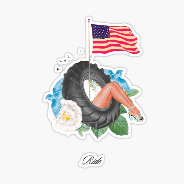 Lana Del Rey Ride sticker Sticker for Sale by Sashaelledigart