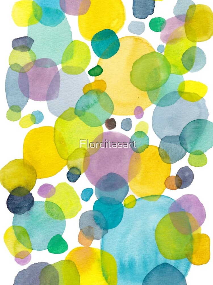 Thumbnail 5 of 5, iPhone Case, watercolor green bubbles spring pattern designed and sold by Florcitasart.