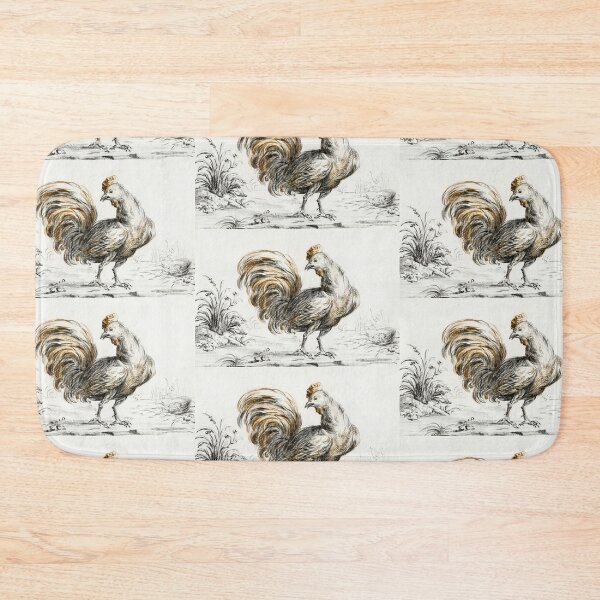 Item preview, rooster illustration designed and sold by Vintage Designs +.