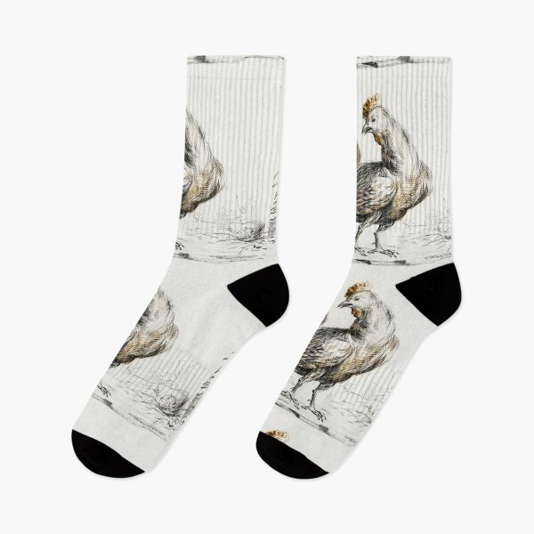 Item preview, rooster illustration designed and sold by Vintage Designs +.