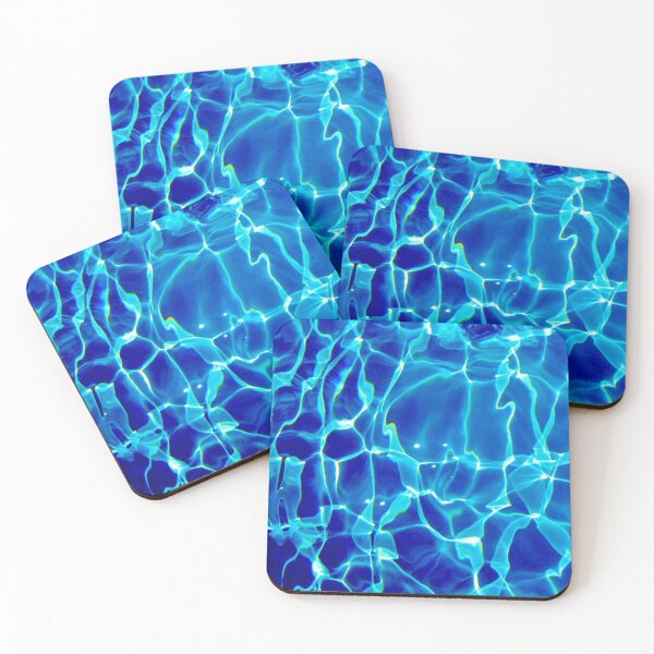 Item preview, East Northport: Electric blue abstract print of light underwater designed and sold by tenderlovingart.