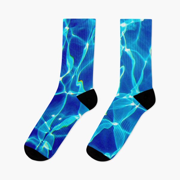 Item preview, East Northport: Electric blue abstract print of light underwater designed and sold by tenderlovingart.