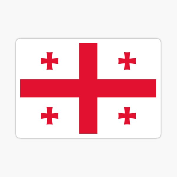 Item preview, Georgia flag designed and sold by Flags & Cie.