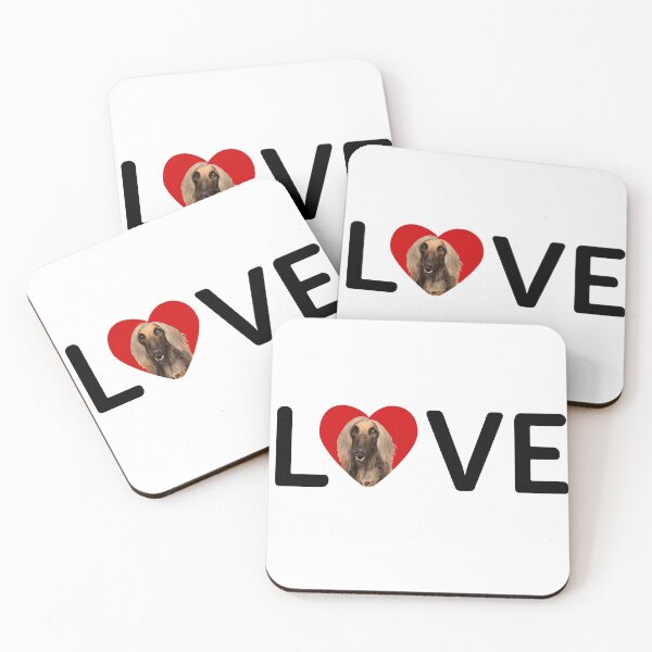 Item preview, I Love You, Afghan Hound Dog in Heart Design - Happy puppy lovers gift designed and sold by BestStuffDepot.