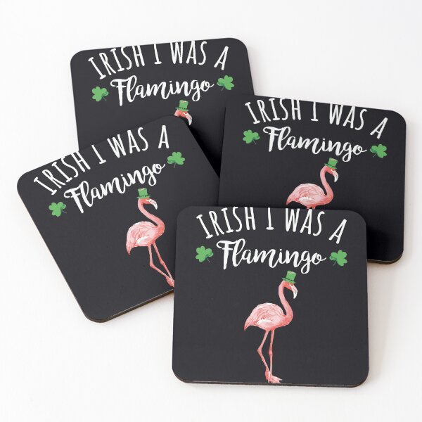 Item preview, Irish I Was A Flamingo Leprechaun Saint Patricks Day designed and sold by WanitaDesign.