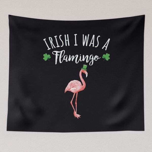 Item preview, Irish I Was A Flamingo Leprechaun Saint Patricks Day designed and sold by WanitaDesign.