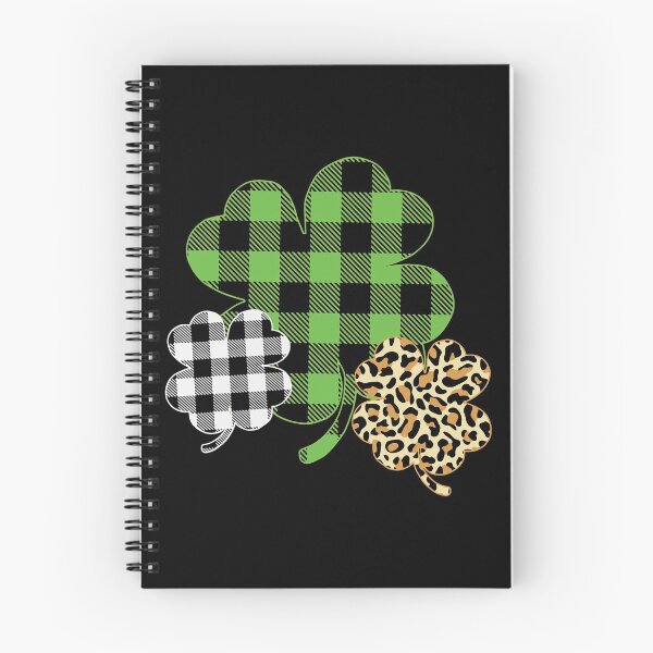 Item preview, Three Shamrocks Leopard Green Plaid Happy Saint Patricks Day designed and sold by BallonFlyToSky.