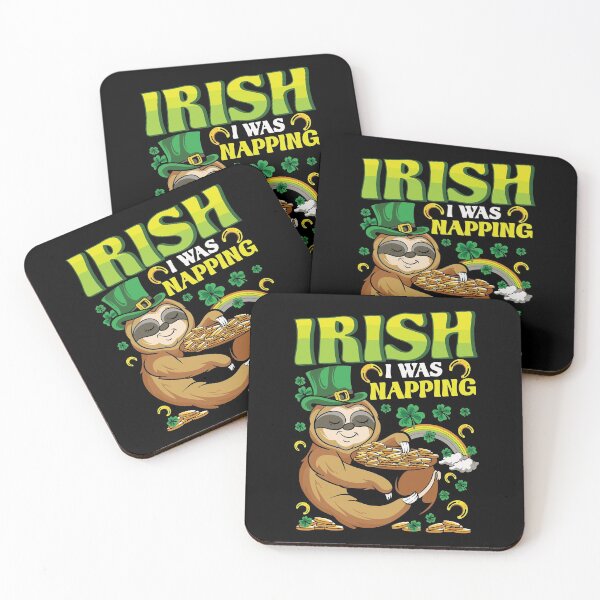 Item preview, Irish I Was Napping Sloth Leprechaun Saint Patricks Day designed and sold by WanitaDesign.