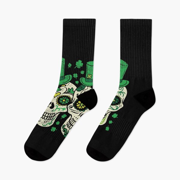 Item preview, Irish Mexican Sugar Skull Leprechauns Saint Patricks Day designed and sold by WanitaDesign.