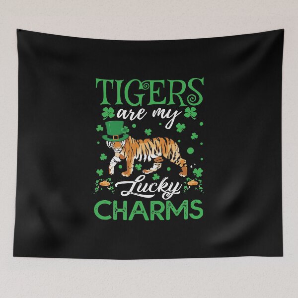 Item preview, Tigers Are My Lucky Charms Tiger Saint Patricks Day designed and sold by BallonFlyToSky.