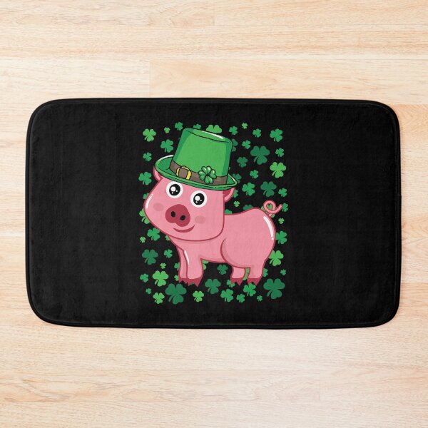 Item preview, Irish Pig Leprechaun Saint Patricks Day Shamrock designed and sold by WanitaDesign.