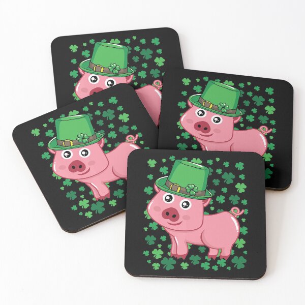 Item preview, Irish Pig Leprechaun Saint Patricks Day Shamrock designed and sold by WanitaDesign.